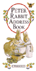 PETER RABBIT ADDRESS BOOK
