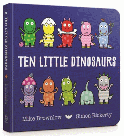 TEN LITTLE DINOSAURS BOARD BOOK