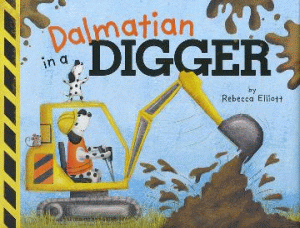 DALMATION IN A DIGGER