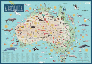 AUSTRALIA: ILLUSTRATED MAP