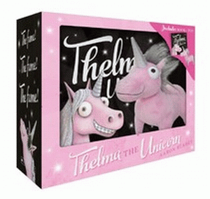 THELMA THE UNICORN BOXED SET AND PLUSH TOY