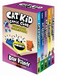 CAT KID COMIC CLUB 5-BOOK COLLECTION
