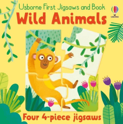 WILD ANIMALS JIGSAW AND BOOK