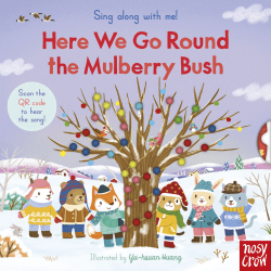 HERE WE GO ROUND THE MULBERRY BUSH BOARD BOOK