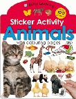 ANIMALS WITH COLOURING PAGES