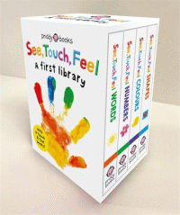 SEE, TOUCH,  FEEL A FIRST LIBRARY BOARD BOOK