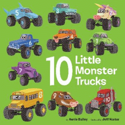 10 LITTLE MONSTER TRUCKS BOARD BOOK